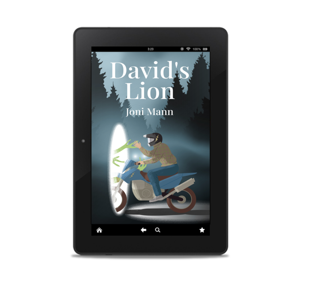 Mock tablet image of David's Lion